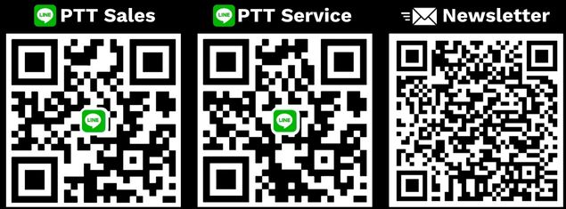 PTT sales and service + subscribe with icon and qr
